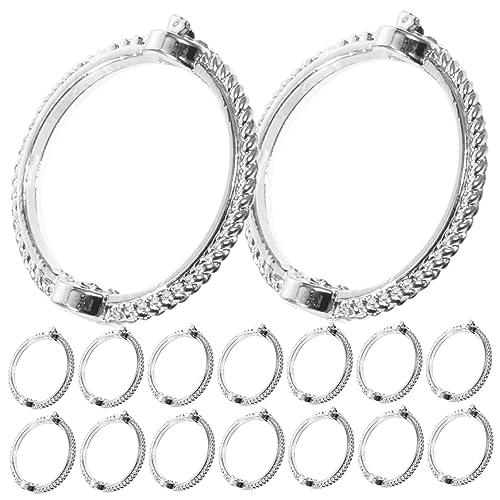 Angoily 50Stücke Metallperlenrahmen Runder Perlenverbinder Metall DIY Schmuckzubehör für Armbänder und Mehr Langlebig Vielseitig Einsetzbar Außendurchmesser Angoily 50Stücke Metallperlenrahmen Runder Perlenverbinder Metall DIY Schmuckzubehör für Armbänder und Mehr Langlebig Vielseitig Einsetzbar Außendurchmesser von Angoily