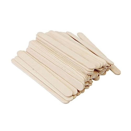 Angoily 50Stücke Natürliche Holzstäbchen für DIY Bastelprojekte Splinterfrei für Gruppenaktivitäten und Designs von Angoily