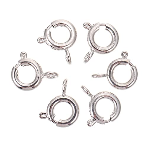 Angoily 50Stücke Schmuckzubehör Platinierte Federringe Für DIY Halsketten Und Armbänder Langlebige Schmuckverschlüsse Hochwertigem Für Schmuckherstellung von Angoily