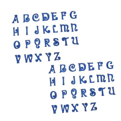 Angoily 52 Stück Teiliges Gestickte Buchstaben Patches zum Aufbügeln Blaue Alphabet Applikationen aus Stoff für DIY Kleidung Schuhe Taschen Reparaturfeste Dekorative Aufnäher Angoily 52 Stück Teiliges Gestickte Buchstaben Patches zum Aufbügeln Blaue Alphabet Applikationen aus Stoff für DIY Kleidung Schuhe Taschen Reparaturfeste Dekorative Aufnäher von Angoily