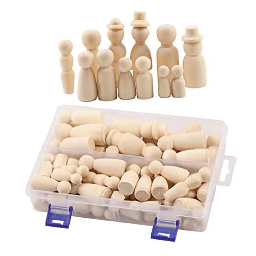 Angoily 55 Stück Diy Holzpuppen Teiliges zum Bemalen Unvollendete Holzfiguren für Kreative Bastelprojekte für Dekoration für Weihnachten und Besondere Anlässe Angoily 55 Stück Diy Holzpuppen Teiliges zum Bemalen Unvollendete Holzfiguren für Kreative Bastelprojekte für Dekoration für Weihnachten und Besondere Anlässe von Angoily