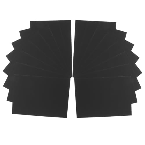 Angoily 55 Stück Schmierpapier Zeichenschablonen Kinderhandwerk für schwarzes Papier malen Spitze Zeichenpapier zerkratzen schwarzes Regenbogenpapier Hölzern von Angoily