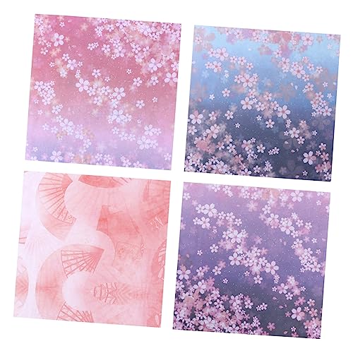Angoily 5Sätze Origami Papier Set Set Quadratische DIY Bastelpapiere für Doppelseitiges Handwerkspapier Bunten Designs für Falten Schneiden und Kreative Dekoration von Angoily