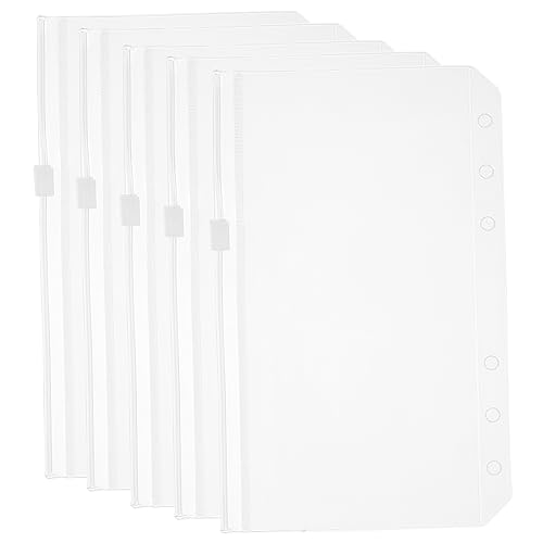 Angoily 5Stücke Reißverschluss Ordner Transparent Binder Pouch Fächer für Loseblatt Notizbuch und Dokumentenorganisation Angoily 5Stücke Reißverschluss Ordner Transparent Binder Pouch Fächer für Loseblatt Notizbuch und Dokumentenorganisation von Angoily