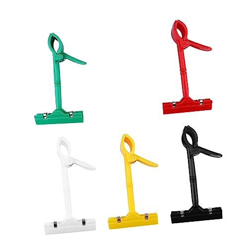 Angoily 5Stücke Verstellbare Schildklammern für Preisschilder Flexible Etikettenhalter für Werbezwecke für Displays von Notizen und Fotos im Büro oder Zuhause von Angoily