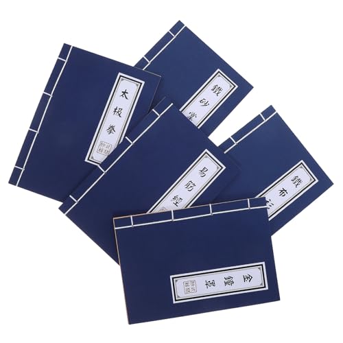Angoily 5er-Set antike chinesische Notizbücher: Kung-Fu-Themen, Fadenbindung, leere Seiten für Hausaufgaben, Kalligraphie, Tagebuch Angoily 5er-Set antike chinesische Notizbücher: Kung-Fu-Themen, Fadenbindung, leere Seiten für Hausaufgaben, Kalligraphie, Tagebuch von Angoily