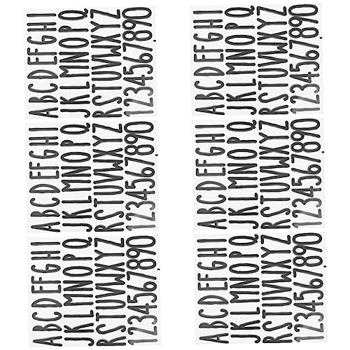 Angoily 6 Blätter Teiliges Selbstklebende Briefkasten Buchstaben Aufkleber aus Wetterfestem PVC Vinyl Schwarz für Glatte Oberflächen Wie Fenster für Hausnummern und Beschriftungen Angoily 6 Blätter Teiliges Selbstklebende Briefkasten Buchstaben Aufkleber aus Wetterfestem PVC Vinyl Schwarz für Glatte Oberflächen Wie Fenster für Hausnummern und Beschriftungen von Angoily
