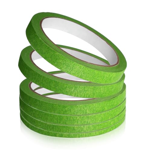 Angoily 6 Rollen Abdeckband Malerband Diy Klebeband Kunst Dekorative Papierbänder Bunt Dünn Farbig Maskierung Papierband Für Farben Dekoratives Klebeband Mehrere Abdeckpapier Krepp-papier von Angoily