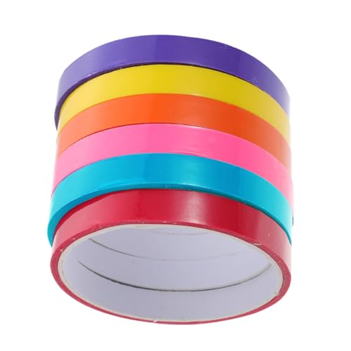 Angoily 6 Rollen Farbiges Klebeband Strapazierfähiges Selbstklebendes Vielseitig für DIY und Entspannung Praktisches für Bekannte und Familie Angoily 6 Rollen Farbiges Klebeband Strapazierfähiges Selbstklebendes Vielseitig für DIY und Entspannung Praktisches für Bekannte und Familie von Angoily