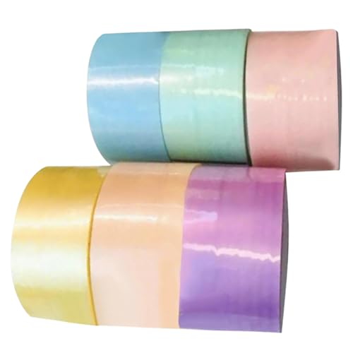 Angoily 6 Rollen Klebeband für Sticky Ball Farbiges DIY Dekompressionsband Selbstklebend Glatte Oberfläche Stressabbauend Geeignet für Erwachsene Geschenkidee von Angoily