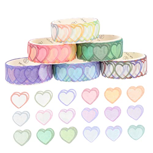 Angoily 6 Rollen Liebe und Klebeband Spender Herzaufkleber Bejahung Punkt Fetzen scrapbooking sticker scrapbook stickers dekoaufkleber lustige Aufkleber Herz Washi Tapes Japanisches Papier Angoily 6 Rollen Liebe und Klebeband Spender Herzaufkleber Bejahung Punkt Fetzen scrapbooking sticker scrapbook stickers dekoaufkleber lustige Aufkleber Herz Washi Tapes Japanisches Papier von Angoily