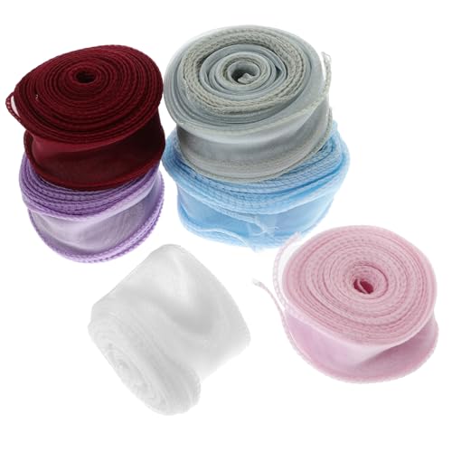 Angoily 6 Rollen Satin Dekobänder für Geschenkverpackung und Blumensträuße pro Verschleißfestes Polyester Weiß Meeresgrün Pastellrosa Hellviolett Weinrot Himmelblau für Diy Hochzeitsdeko Angoily 6 Rollen Satin Dekobänder für Geschenkverpackung und Blumensträuße pro Verschleißfestes Polyester Weiß Meeresgrün Pastellrosa Hellviolett Weinrot Himmelblau für Diy Hochzeitsdeko von Angoily