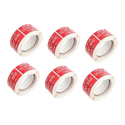 Angoily 6 Rollen Versandwarnetiketten Selbstklebende Etiketten für Paketversand Etiketten Rolle Robustes Design für Versand und Verpackung Einfach Anzubringen Angoily 6 Rollen Versandwarnetiketten Selbstklebende Etiketten für Paketversand Etiketten Rolle Robustes Design für Versand und Verpackung Einfach Anzubringen von Angoily