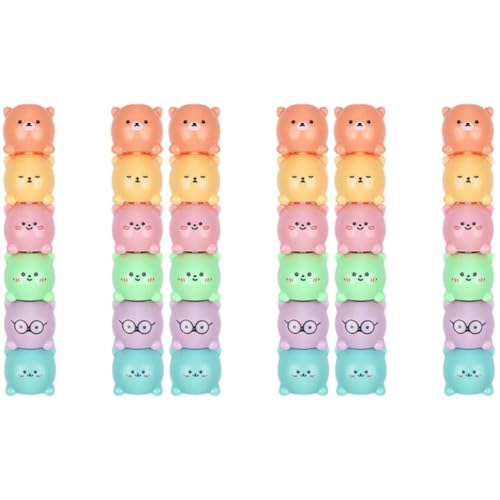 Angoily 6 Sätze Fettbär Highlighter Stifte für klein Karikatur süßer Bären Highlighter Stift Textmarker Markerstift Textmarker für die Schule Highlighters Marker Kawaii Plastik Angoily 6 Sätze Fettbär Highlighter Stifte für klein Karikatur süßer Bären Highlighter Stift Textmarker Markerstift Textmarker für die Schule Highlighters Marker Kawaii Plastik von Angoily