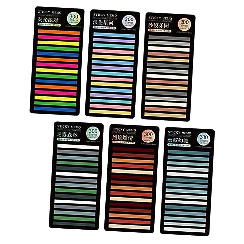 Angoily 6 Sätze Teiliges Bunte Haftstreifen Lesezeichen Beschriftbar Langlebig Transparent für Bücher Notizen Office Lesestreifen für Markieren und Organisieren Angoily 6 Sätze Teiliges Bunte Haftstreifen Lesezeichen Beschriftbar Langlebig Transparent für Bücher Notizen Office Lesestreifen für Markieren und Organisieren von Angoily
