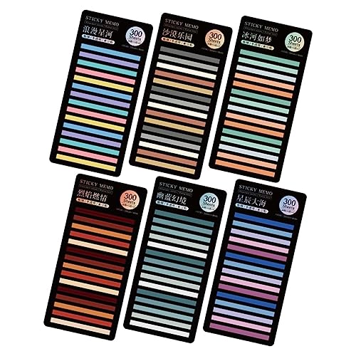 Angoily 6 Sets Aufkleber Klebrige Farbige Süße Notizen Pastell Notizblock Anmerkungsseite Selbstklebend Süßer Stationärer Stil Geformter Selbstklebender Marker Aufkleberbuch Angoily 6 Sets Aufkleber Klebrige Farbige Süße Notizen Pastell Notizblock Anmerkungsseite Selbstklebend Süßer Stationärer Stil Geformter Selbstklebender Marker Aufkleberbuch von Angoily
