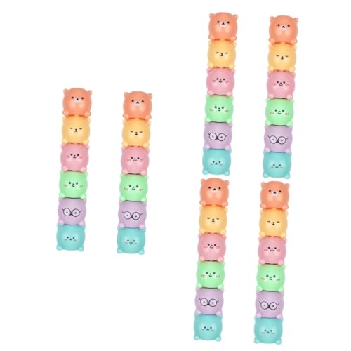 Angoily 6 Sets Textmarker Für Cartoon Motive Kleine Marker Niedlicher Textmarker Zum Lesen Für Die Schule Textmarker In Bärenform Kunststoff Angoily 6 Sets Textmarker Für Cartoon Motive Kleine Marker Niedlicher Textmarker Zum Lesen Für Die Schule Textmarker In Bärenform Kunststoff von Angoily