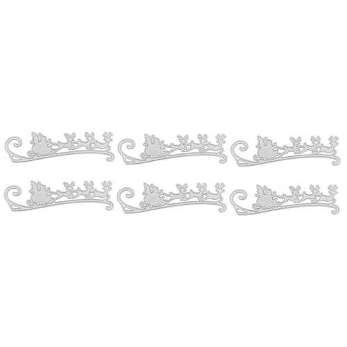 Angoily 6 Stck. Teiliges Weihnachts Schlitten Stanzformen aus Langlebigem Kohlenstoffstahl Metall Schablonen für Präzises DIY Scrapbooking Kartengestaltung und Kreative Bastelprojekte Angoily 6 Stck. Teiliges Weihnachts Schlitten Stanzformen aus Langlebigem Kohlenstoffstahl Metall Schablonen für Präzises DIY Scrapbooking Kartengestaltung und Kreative Bastelprojekte von Angoily