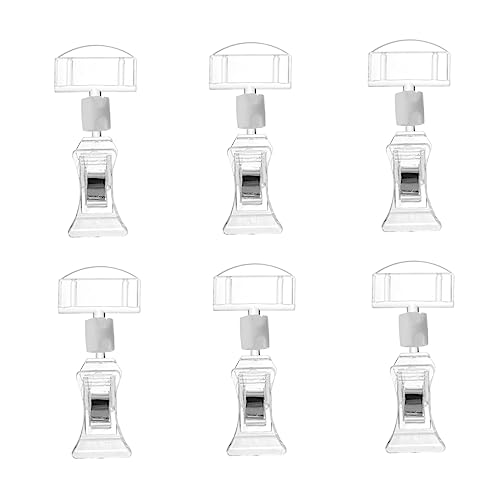 Angoily 6 Stück Acryl Etikettenhalter Einfacher Preisschild Clip für Supermärkte Menükarten und Fotos Praktischer Tischaufsteller mit Design und Langlebigem Material Angoily 6 Stück Acryl Etikettenhalter Einfacher Preisschild Clip für Supermärkte Menükarten und Fotos Praktischer Tischaufsteller mit Design und Langlebigem Material von Angoily