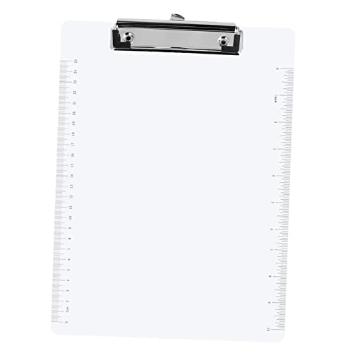 Angoily 6 Stück Acryl Schreibbretter mit Klemmbrettern und Dokumentenordnern für Büro und Zuhause Transparent Robust und Praktisch für Verschiedene Anwendungen von Angoily