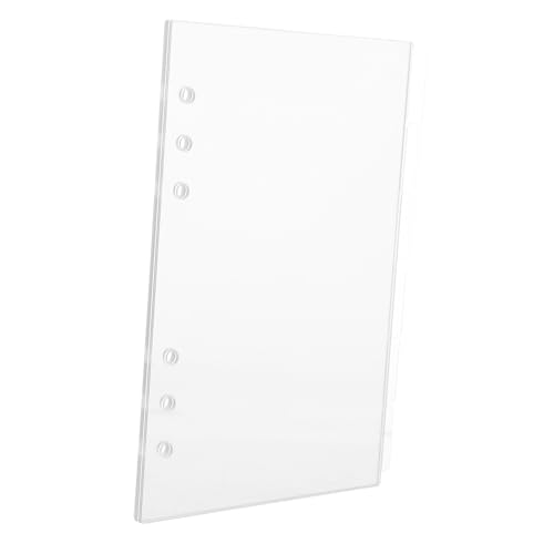Angoily 6 Stück Acrylbindemittel Buchseite Wieder Auffüllbar A5 Ersatz Ringbuch-notizbuchhülle Unterlage Einfügen Schutz Leer Bindemittelzubehör Hardcover-notizbucheinband Transparent Angoily 6 Stück Acrylbindemittel Buchseite Wieder Auffüllbar A5 Ersatz Ringbuch-notizbuchhülle Unterlage Einfügen Schutz Leer Bindemittelzubehör Hardcover-notizbucheinband Transparent von Angoily
