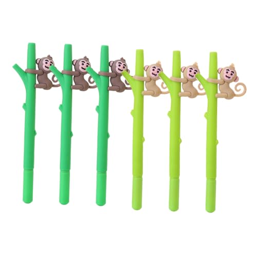 Angoily 6 Stück Affenstift Panda-Briefpapier löschbare Markierungen süße Stifte Koala Tintenstifte Gel -Stift Schulmaterial Bananenstift Kugelschreiber Schule Büro Plastik Angoily 6 Stück Affenstift Panda-Briefpapier löschbare Markierungen süße Stifte Koala Tintenstifte Gel -Stift Schulmaterial Bananenstift Kugelschreiber Schule Büro Plastik von Angoily