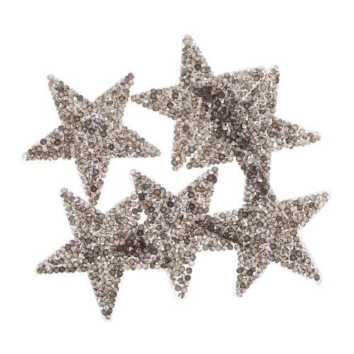 Angoily 6 Stück Aufbügler Fünfzackiger Stern Strass Patches Dunkelsilber mit Kleberückseite für Jeans Kleidung Rucksäcke DIY Hitzetransfer Applikationen Party Dekoration Angoily 6 Stück Aufbügler Fünfzackiger Stern Strass Patches Dunkelsilber mit Kleberückseite für Jeans Kleidung Rucksäcke DIY Hitzetransfer Applikationen Party Dekoration von Angoily