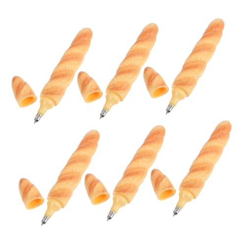 Angoily 6 Stück Brot-kugelschreiber Kreative Baguette-stifte Realistische Food-form Schreibgeräte für Schule Büro Erwachsene Partyfüllung Angoily 6 Stück Brot-kugelschreiber Kreative Baguette-stifte Realistische Food-form Schreibgeräte für Schule Büro Erwachsene Partyfüllung von Angoily