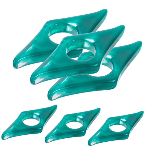 Angoily 6 Stück Buchpresse aus Harz Inhaber personalisiert Daumen Buchhalter Buchseite Herstellung bookend buchstützen Leseunterstützung bookmark Buchzubehör bequemer Seitenverteiler Green von Angoily