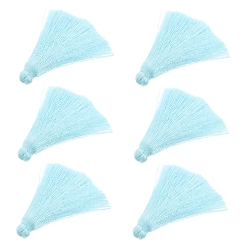 Angoily 6 Stück Bunte Polyester Quasten für DIY Schmuck Bastelzubehör Leichte Anhänger für Ohrringe Armbänder Haar Accessoires für Hochzeiten und Festivals Angoily 6 Stück Bunte Polyester Quasten für DIY Schmuck Bastelzubehör Leichte Anhänger für Ohrringe Armbänder Haar Accessoires für Hochzeiten und Festivals von Angoily