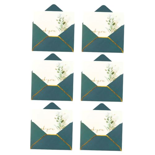 Angoily 6 Stück Dankeskarten für Hochzeit und Kleine Unternehmen Elegante Blumenmuster Hochwertige Dicke Klappkarten Sagen pro Veranstaltungen und von Angoily