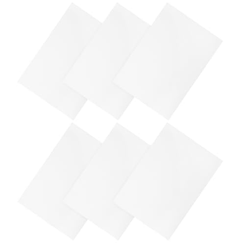 Angoily 6 Stück Dekorative Stickvliese Stabilisator Wasserlösliche Stickunterlage Lösliches Stickvlies Stickerei Nähen Wasserlösliches Stickpapier Diy Liefert Zerreißbares Stickvlies Weiß von Angoily