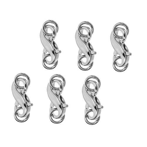 Angoily 6 Stück Diy Schmuckteile Metall Lobster Claw Verbindungshaken für Armbänder und für Schmuckherstellung und Reparatur Angoily 6 Stück Diy Schmuckteile Metall Lobster Claw Verbindungshaken für Armbänder und für Schmuckherstellung und Reparatur von Angoily