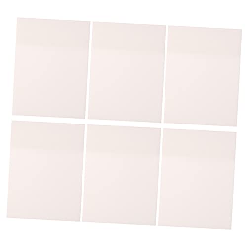 Angoily 6 Stück Durchsichtige Haftnotizen Selbstklebende Memo Pads für Büro und Schule Wasserfest Vielseitig Einsetzbar Praktische Notizen für Erinnerungen und To Do Listen von Angoily