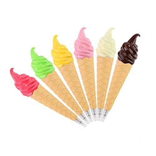 Angoily 6 Stück Eisstift Zapfen Scoop Schaufeln Eiskegel Eistütenstift Kugelschreiber Briefpapier Cooler Stift für Schreibwaren- Eiscreme Schulprodukt Plastik Angoily 6 Stück Eisstift Zapfen Scoop Schaufeln Eiskegel Eistütenstift Kugelschreiber Briefpapier Cooler Stift für Schreibwaren- Eiscreme Schulprodukt Plastik von Angoily