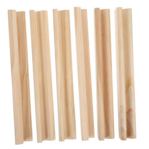 Angoily 6 Stück Englische Alphabet Basis Bastelspielständer Holz Domino Ständer Domino Halter Domino Ständerhalter Spielkartenhalter Domino Ständer Spiel Organizer von Angoily