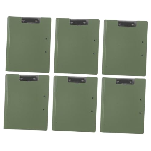 Angoily 6 Stück Faltbares Klemmbrett mit Doppelclip Schreibmappe mit Horizontaler und Vertikaler Schreibfunktion Robuster Dokumentenhalter für Büro Schule und Professionelle Organisation von Angoily