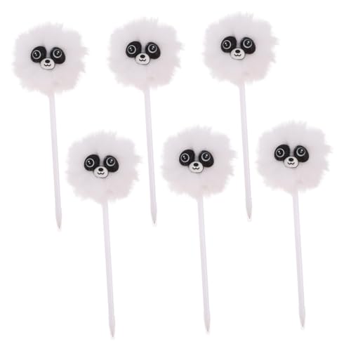 Angoily 6 Stück Flauschige Kugelschreiber mit Pompon Schwarze Rundkugelschreiber für Kreative Schreibstifte Glatte Tinte für Schule Büro Zeichnen und Notizen Angoily 6 Stück Flauschige Kugelschreiber mit Pompon Schwarze Rundkugelschreiber für Kreative Schreibstifte Glatte Tinte für Schule Büro Zeichnen und Notizen von Angoily