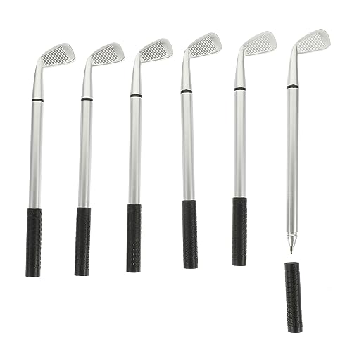 Angoily 6 Stück Golfschläger-stift Neuheitsstifte Für Für Männer Interessantes Federspiel Kugelschreiber Zum Golfen Bürogeschenke Stifte Für Pp Silver Angoily 6 Stück Golfschläger-stift Neuheitsstifte Für Für Männer Interessantes Federspiel Kugelschreiber Zum Golfen Bürogeschenke Stifte Für Pp Silver von Angoily