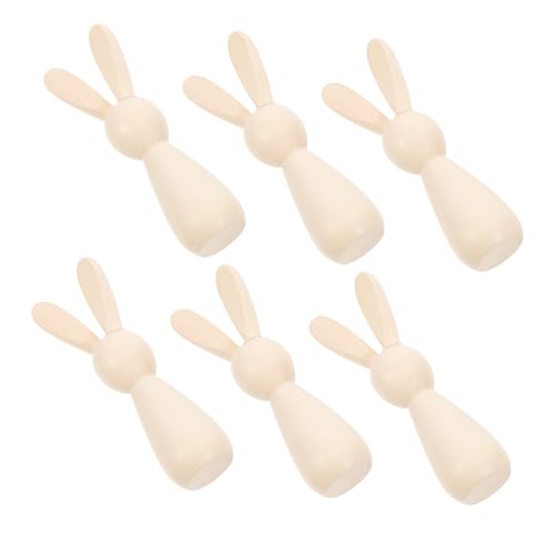 Angoily 6 Stück Hasenspielzeug in Holzfarbe Hase DIY Blanko-Hasen-Steckfiguren Party Klammerhase unbemalt holzfiguren holzspielzeug puppe Graffiti unfertiges Holzhandwerk DIY liefert Khaki Angoily 6 Stück Hasenspielzeug in Holzfarbe Hase DIY Blanko-Hasen-Steckfiguren Party Klammerhase unbemalt holzfiguren holzspielzeug puppe Graffiti unfertiges Holzhandwerk DIY liefert Khaki von Angoily
