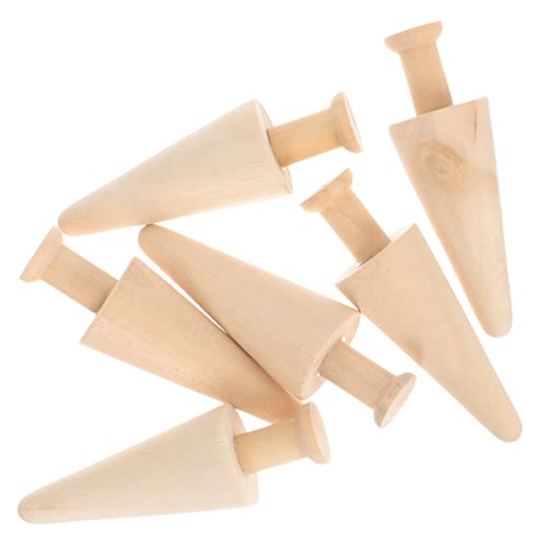 Angoily 6 Stück Hölzernem Baum Dekoration Mini Unvollendet Modern Ornament Klein Basteln Handwerk Holzbäume Selber Machen Unfertiger Holzbaum Holzbäume Für Heimwerker von Angoily