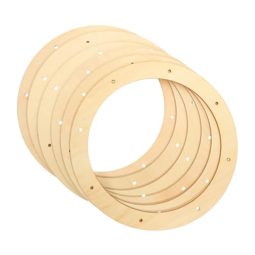 Angoily 6 Stück Holzrahmen Kranzsockel Weihnachtskranzbretter Formdekorationskränze Für Die Haustür Weihnachtskranzrahmen DIY Löcher Kränze Reifen Hängebretter Zum Basteln Von Angoily 6 Stück Holzrahmen Kranzsockel Weihnachtskranzbretter Formdekorationskränze Für Die Haustür Weihnachtskranzrahmen DIY Löcher Kränze Reifen Hängebretter Zum Basteln Von von Angoily