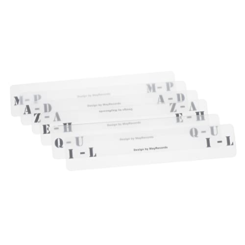 Angoily 6 Stück Karteikarte des Rekordorganisators Schallplatten-Organizer Vinyl-Sortierkarten Schallplatten-Sortierkarten Vinyl-Album Müller Karteikarte für Schallplattenteiler Acryl Angoily 6 Stück Karteikarte des Rekordorganisators Schallplatten-Organizer Vinyl-Sortierkarten Schallplatten-Sortierkarten Vinyl-Album Müller Karteikarte für Schallplattenteiler Acryl von Angoily
