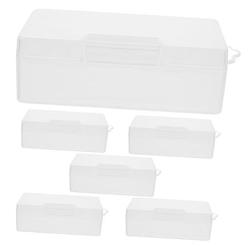 Angoily 6 Stück Kleiner Kunststoff Sortierbox Transparente Aufbewahrungsbox für Perlen Schmuck Bastelbedarf für Kleiderschränke Leicht und Tragbar Angoily 6 Stück Kleiner Kunststoff Sortierbox Transparente Aufbewahrungsbox für Perlen Schmuck Bastelbedarf für Kleiderschränke Leicht und Tragbar von Angoily
