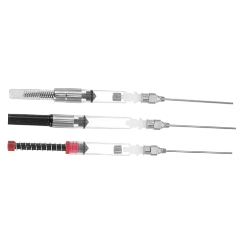 Angoily 6 Stück Konverter für Füllfederhalter Weltraumstift Brunnen Füllfederhalter mit Tinte Tintenabsorber Tintenfüller für Füllfederhalter Tintenhilfsmittel Rostfreier Stahl Black von Angoily