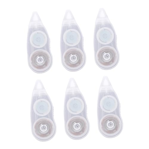 Angoily 6 Stück Korrekturband Transparent Weiß Schreibwaren für Schüler Sofortige Fehlerkorrektur Leicht Tragbar Wiederbeschreibbar für Schule Büro Zuhause Angoily 6 Stück Korrekturband Transparent Weiß Schreibwaren für Schüler Sofortige Fehlerkorrektur Leicht Tragbar Wiederbeschreibbar für Schule Büro Zuhause von Angoily