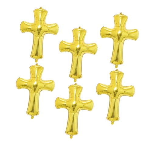 Angoily 6 Stück Kreuzballon Luftballons Bunt Taufe Pastell Kreuz Folienballon Oh Party Taufe Luftballon Inklusive Dusche Für Kommunion Hochzeit Jesus Ballon Aluminiumfolie Golden Angoily 6 Stück Kreuzballon Luftballons Bunt Taufe Pastell Kreuz Folienballon Oh Party Taufe Luftballon Inklusive Dusche Für Kommunion Hochzeit Jesus Ballon Aluminiumfolie Golden von Angoily
