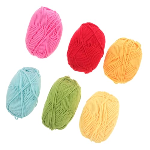 Angoily 6 Stück -Linie Stränge Garn zum Stricken Flauschiges Garn zum Häkeln Baumwolle Strickgarn farbige Garne Handhäkelgarn handwerkliches Häkelgarn Pullover Häkelgarn Webgarn Acryl Angoily 6 Stück -Linie Stränge Garn zum Stricken Flauschiges Garn zum Häkeln Baumwolle Strickgarn farbige Garne Handhäkelgarn handwerkliches Häkelgarn Pullover Häkelgarn Webgarn Acryl von Angoily