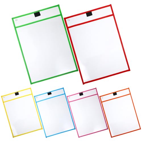 Angoily 6 Stück Mappen für Dokumente Trockenabwaschbare Aktenhüllen für Schule Büro und Zuhause Transparente Langlebige Schutzfolien mit Glatter Oberfläche für Leichte Angoily 6 Stück Mappen für Dokumente Trockenabwaschbare Aktenhüllen für Schule Büro und Zuhause Transparente Langlebige Schutzfolien mit Glatter Oberfläche für Leichte von Angoily