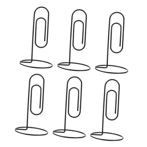 Angoily 6 Stück Metall Tischkartenhalter mit Sockel Nordic Paperclip Fotohalter Vertikale Memo Tischkartennummernhalter für Büro Restaurant Hochzeiten und Veranstaltungen Angoily 6 Stück Metall Tischkartenhalter mit Sockel Nordic Paperclip Fotohalter Vertikale Memo Tischkartennummernhalter für Büro Restaurant Hochzeiten und Veranstaltungen von Angoily